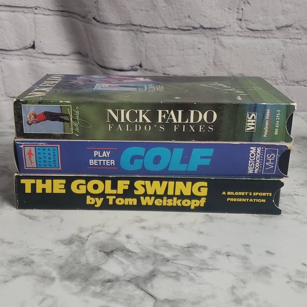Vintage GOLF VHS's Bundle